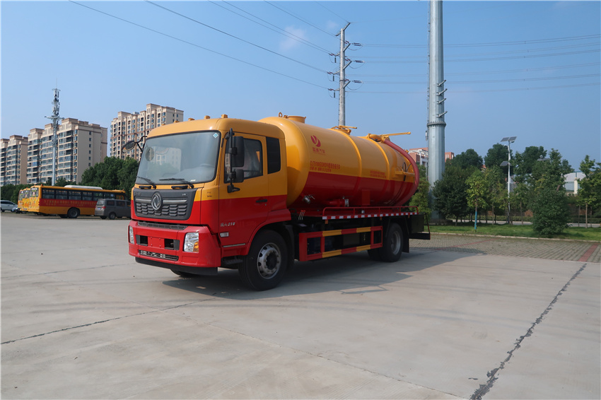 東風天錦16方管道疏通車|CLT5180GQWDF6型清洗吸污車